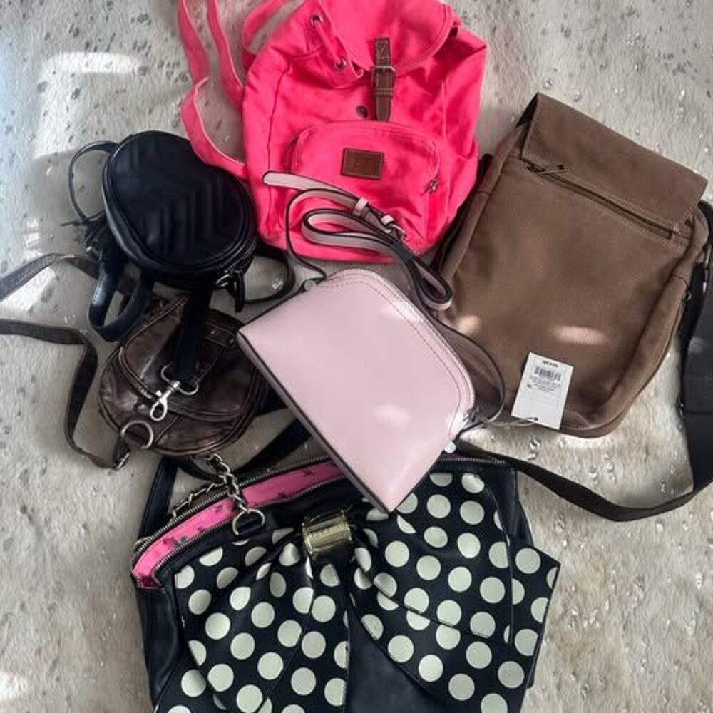 Y2K Vintage Purse Lot of 6 - Betsey Johnson, PINK, and Others